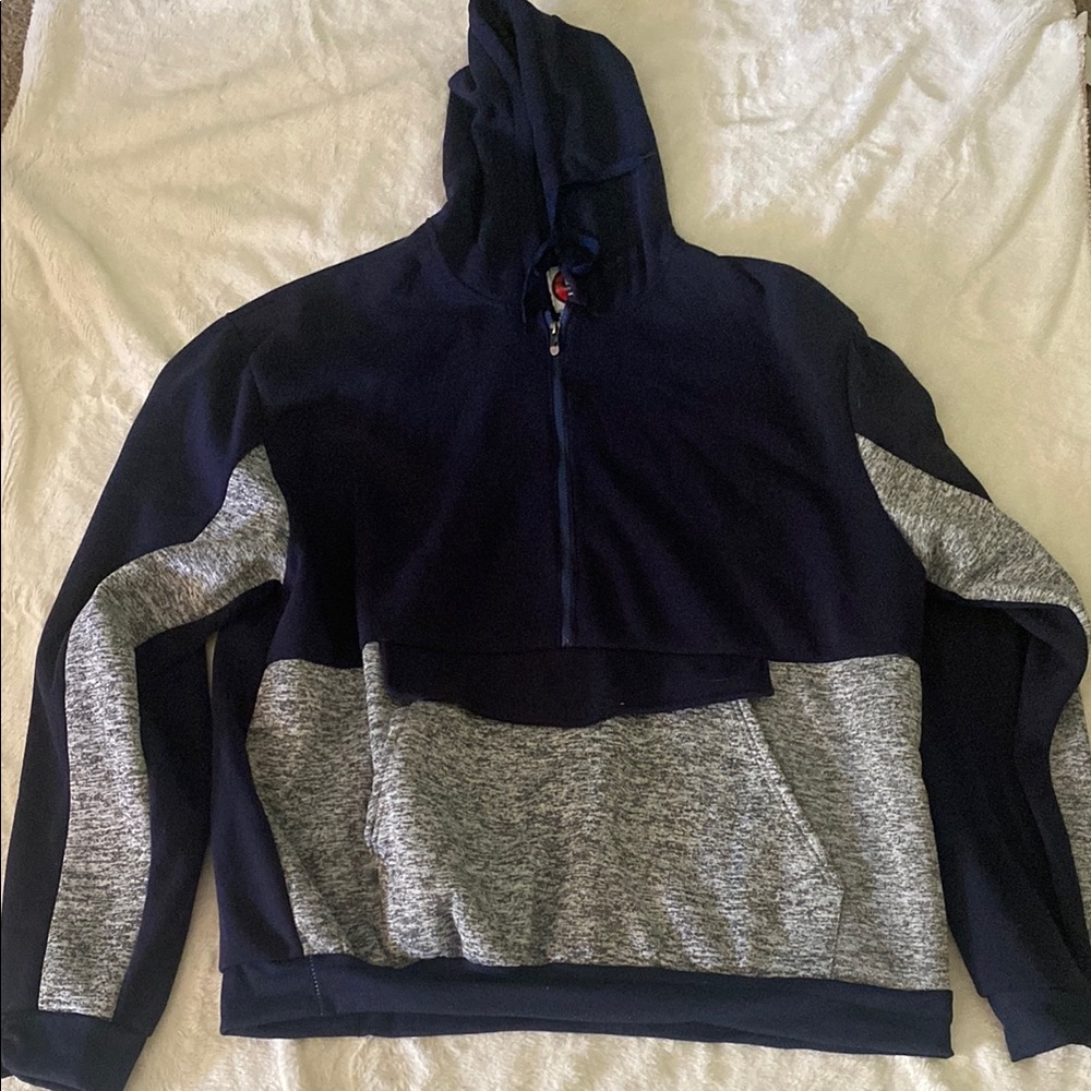 Starting 5 Navy and Gray Hoodie
